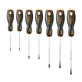 Set de 7 surubelnite, drepte si PH, Neo 04-206 Set de 7 surubelnite, drepte si PH, Neo 04-206