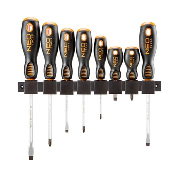 Set de 8 surubelnite, drepte si PH, Neo 04-207 Set de 8 surubelnite, drepte si PH, Neo 04-207