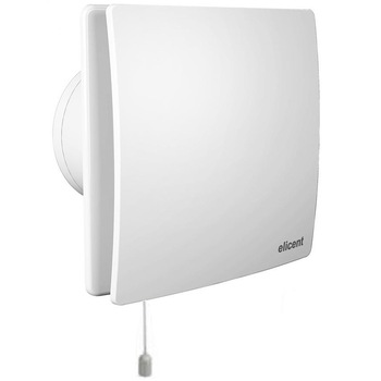 Ventilator baie ELICENT Elegance 100PC, Clapeta antiretur, Cordon pentru pornit/oprit, Motor Long Life 30000h, Fabricatie Italia, Debit 90mc/h Ventilator baie ELICENT Elegance 100PC, Clapeta antiretur, Cordon pentru pornit/oprit, Motor Long Life 30000h, Fabricatie Italia, Debit 90mc/h
