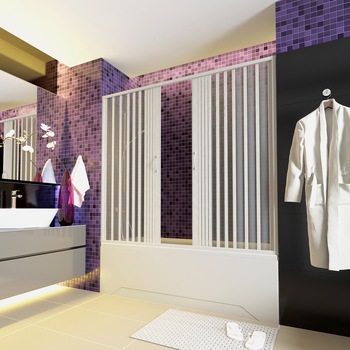 Paravan cada, Astra 190AC, usi armonice, material Pvc, latime 190cm Paravan cada, Astra 190AC, usi armonice, material Pvc, latime 190cm