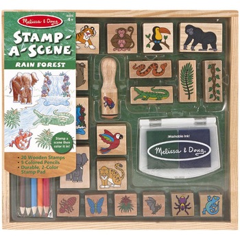 Set Melissa & Doug de Stampile Jungla Set Melissa & Doug de Stampile Jungla