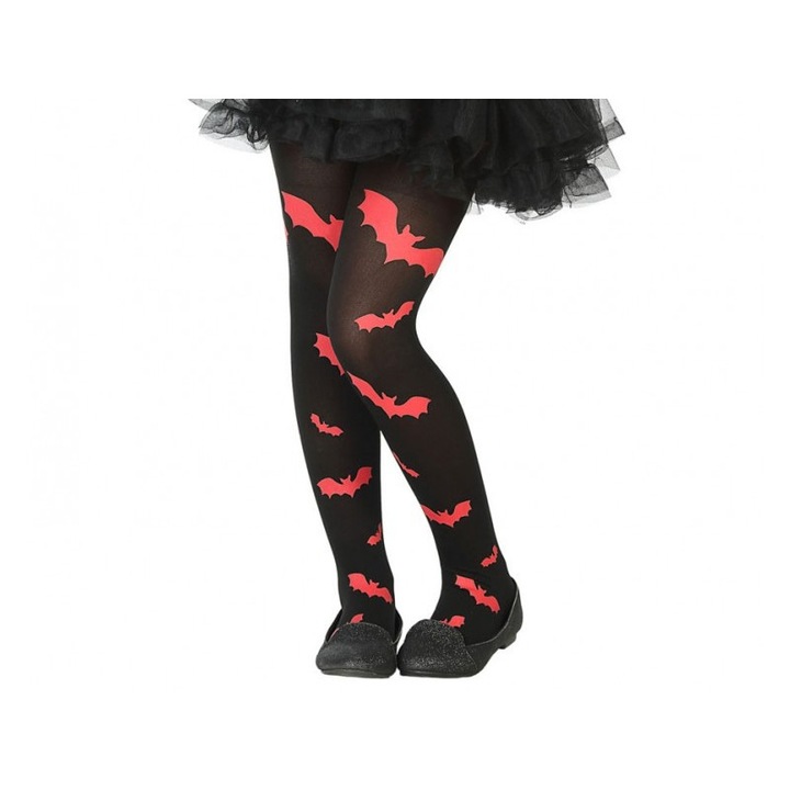 Ciorapi Halloween copii, cu lilieci, 4-7ani, Funny Party Shop