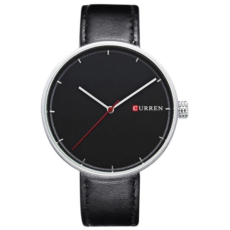 Ceas barbatesc PREMIUM SUPERSLIM casual, elegant Quartz Curren C75 curea piele, afisaj analog