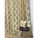 Set draperii semiopace, 200X245cmX2buc culoare bej safari, colectia "Barocco - Drops by Liz Line", cu rejansa - DP802