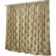 Set draperii semiopace, 200X245cmX2buc culoare bej safari, colectia "Barocco - Drops by Liz Line", cu rejansa - DP802