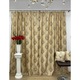 Set draperii semiopace, 200X245cmX2buc culoare bej safari, colectia "Barocco - Drops by Liz Line", cu rejansa - DP802