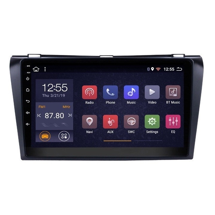 Мултимедия с навигация ZT, за Mazda 3 2004-2009, Android, 4+1+16