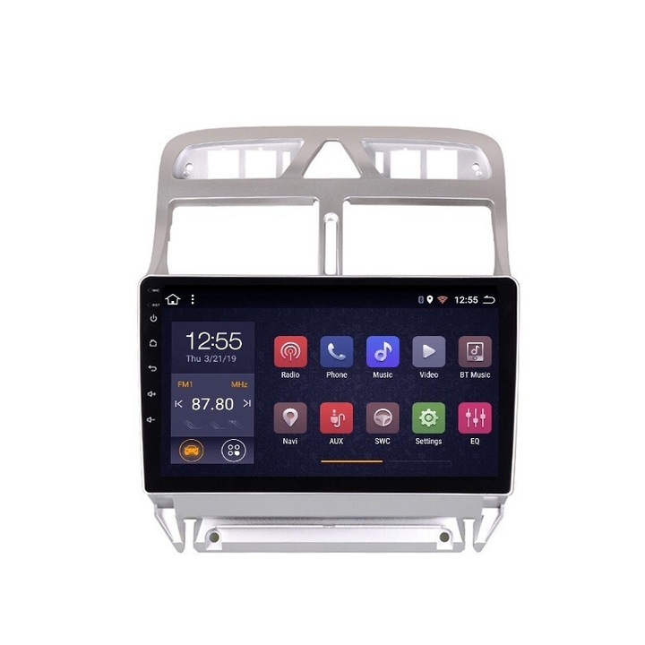 Мултимедия с навигация ZT, за Peugeot 307 2002-2013, Android, 4+1+16