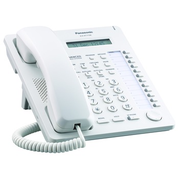 Telefon proprietar Panasonic KX-AT7730NE, Secretariat, Alb Telefon proprietar Panasonic KX-AT7730NE, Secretariat, Alb