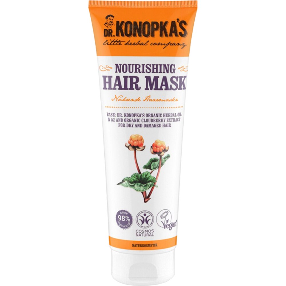 Masca nutritiva DR. KONOPKA'S LITTLE HERBAL COMPANY pentru par uscat sau deteriorat, 200 ml