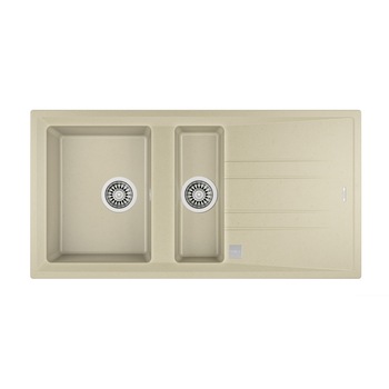 Chiuveta de bucatarie Teka STONE 60B TG 1 1/2B 1D, 1000 x 510 mm, granit, topasbeige Chiuveta de bucatarie Teka STONE 60B TG 1 1/2B 1D, 1000 x 510 mm, granit, topasbeige