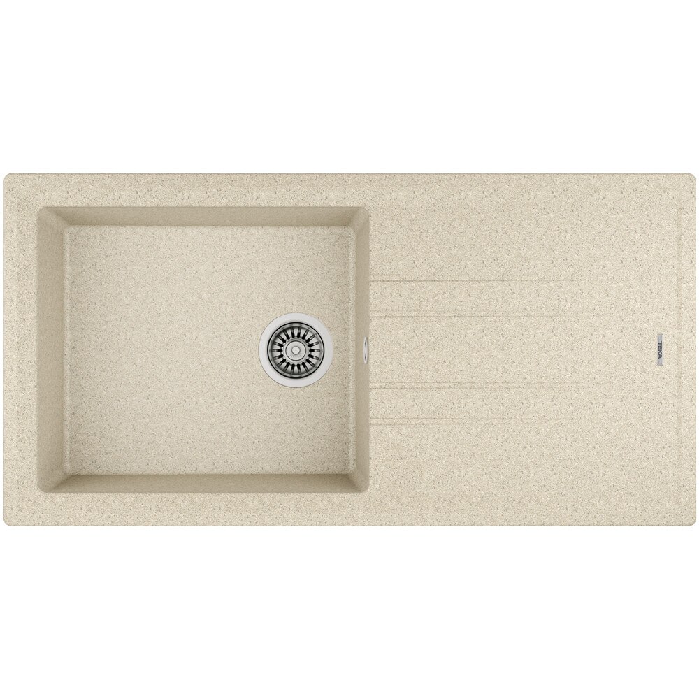 Chiuveta de bucatarie Teka STONE 60L TG 1B 1D, 1000 x 510 mm, granit, sandbeige