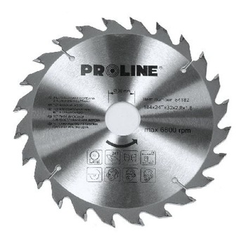 Disc circular pentru lemn Proline, dinti vidia, 210 mm/24 D Disc circular pentru lemn Proline, dinti vidia, 210 mm/24 D
