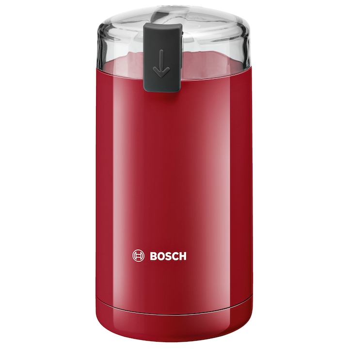 Кафемелачка Bosch TSM6A014R, 180 W, 75 g, нож от неръждаема стомана, червена