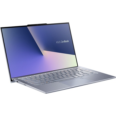 Laptop ultraportabil ASUS Zenbook S13 UX392FA cu procesor Intel® Core™ i7-8565U pana la 4.6 GHz, Whiskey Lake, 13.9", Full HD, 8GB, 512GB SSD M.2, Intel UHD Graphics 620, Windows 10, Utopia blue