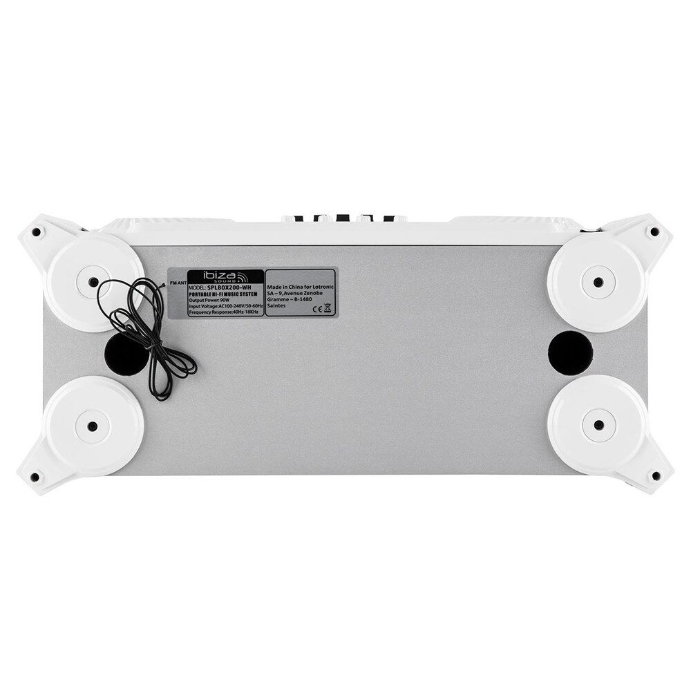 Boxa portabila Ibiza, 120W cu suport tableta, Mixer DJ, Lumini LED ...