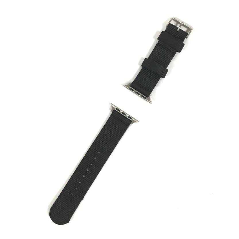 Curea textila 4smarts Fabric, pentru Apple Watch 42mm, 44mm, negru
