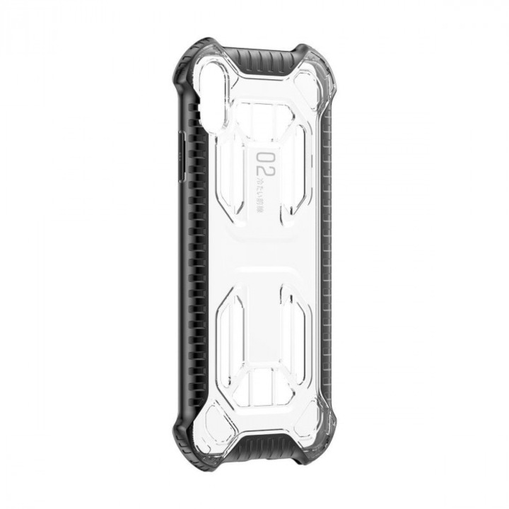 Baseus Cold Front Cooling Case - удароустойчив хибриден кейс за iPhone XS, iPhone X (прозрачен)