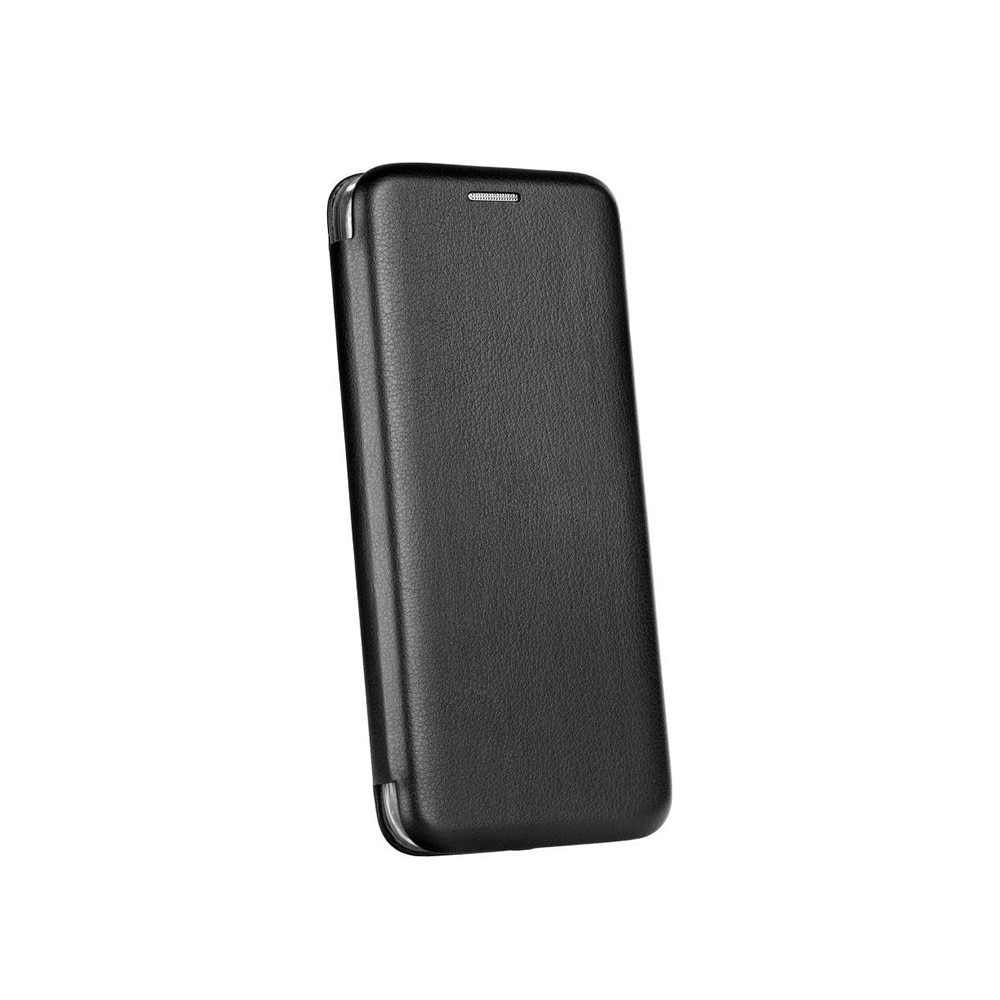 Husa de protectie pentru Huawei P30 Lite, Elegance, Piele ecologica, Negru