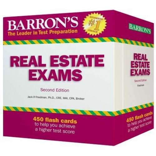 Barron's Real Estate Exam Flash Cards, Jack P. Friedman Ph. D. Cre Mai Cpa (Author)