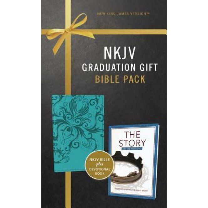 NKJV, Graduation Gift, Bible Pack for Her, Blue, Red Letter Edition, Zondervan (Author)