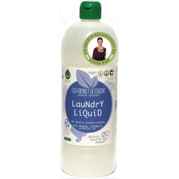 Detergent ecologic lichid pentru rufe albe si colorate lamaie 1L Detergent ecologic lichid pentru rufe albe si colorate lamaie 1L