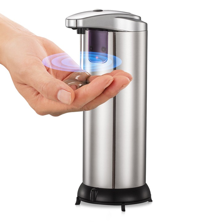 Автоматичен сензорен диспенсър за течен сапун Glamf Ields, 230ml, 20x9x10cm, 200651213, 2-33-26