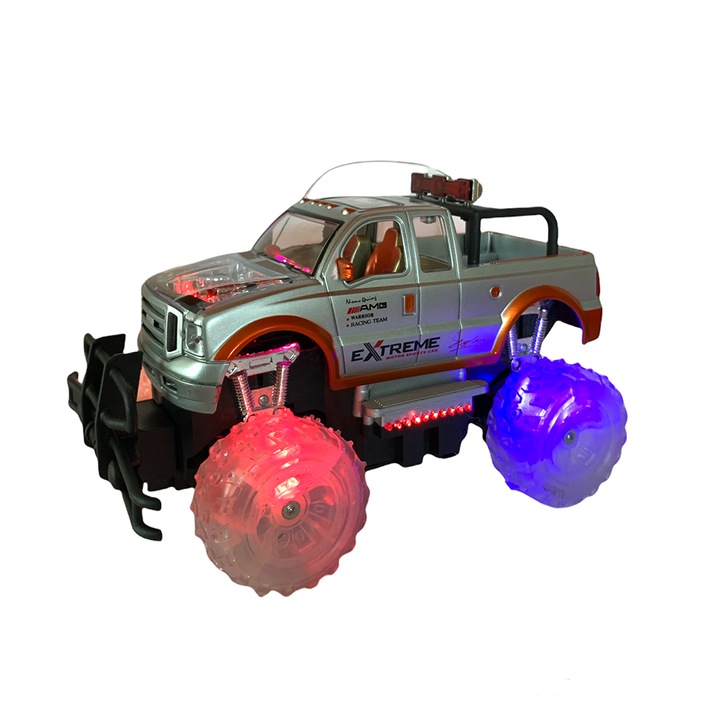 Jeep cu radiocomanda, Chippo, 1:16, 35cm, Cu incarcator inclus, Gri