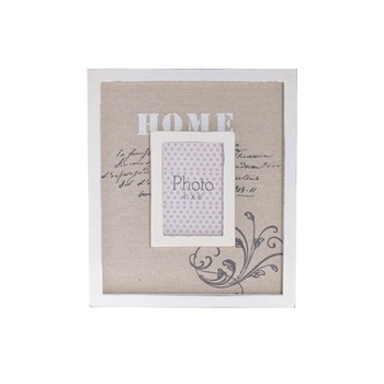 Rama foto lemn Home, cadru imprimeu textil, dimensiune foto 10x15 cm Rama foto lemn Home, cadru imprimeu textil, dimensiune foto 10x15 cm