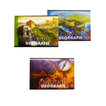 Set 3 bucati Caiet geografie Pigna Set 3 bucati Caiet geografie Pigna