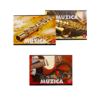 Pachet 2+1 Gratis: Caiet muzica, 24 file, Pigna Pachet 2+1 Gratis: Caiet muzica, 24 file, Pigna