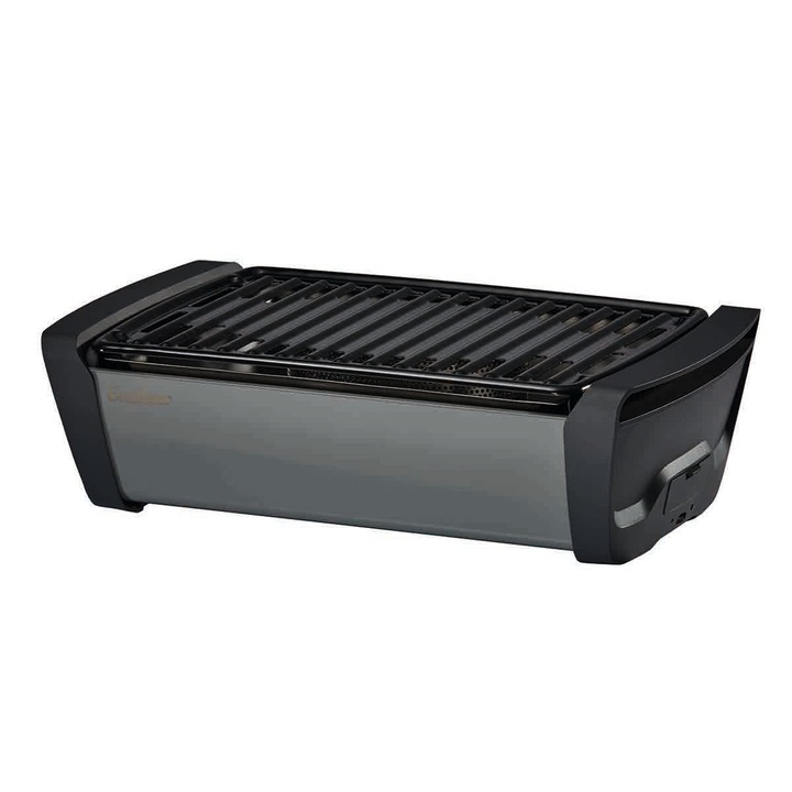 Барбекю на дървени въглища Enders Aurora Grey, бездимно, емайлирана повърхност, площ на грила 37 x 25 см