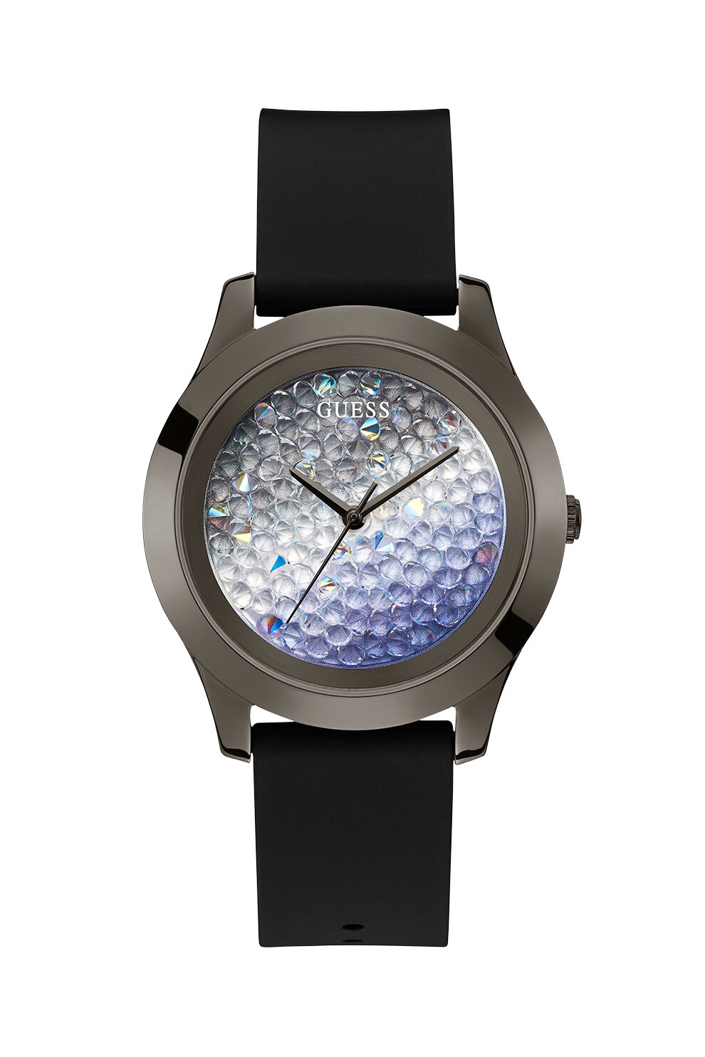 Guess, Ceas cu o curea de silicon, Negru