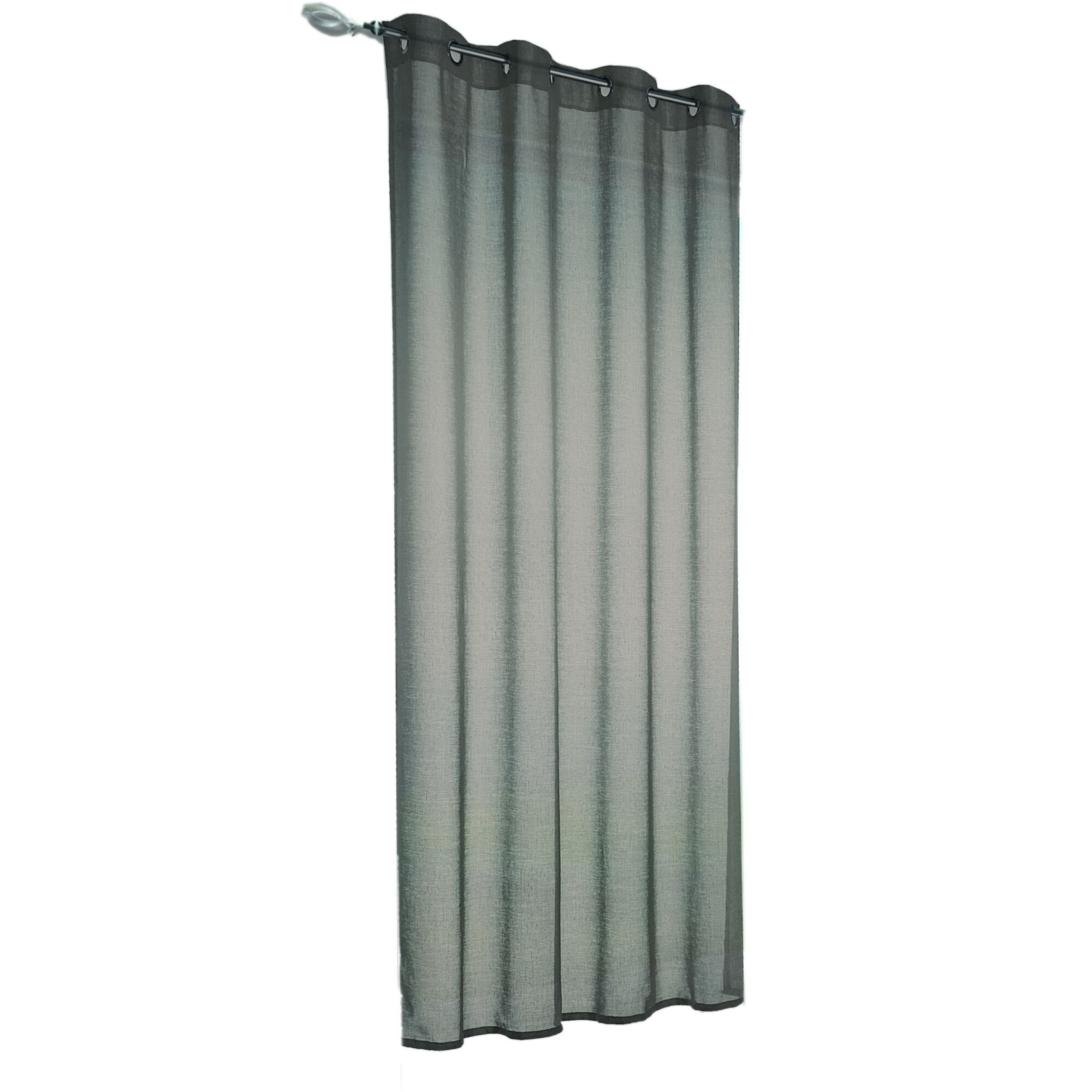 Draperie cu inele Struktur Alex crem-bej 245x140