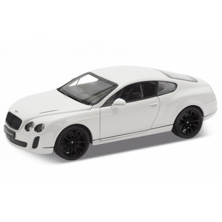 Modell autó Bentley Continental Supersports (2011) fehér 1:24 Welly