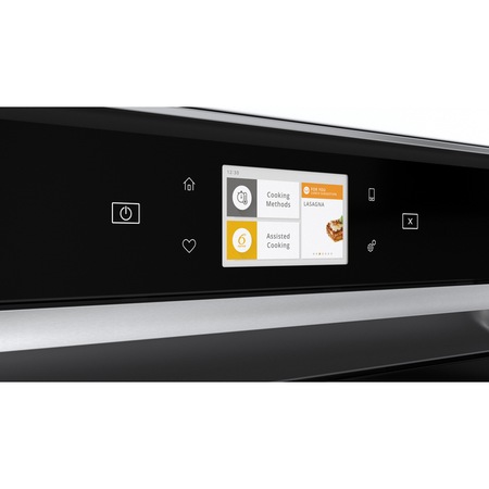 Cuptor incorporabil Whirlpool W11I OM1 4MS2 H, Electric, Autocuratare StarClean, 73 l, Clasa A+, 6th Sense, Conectivitate WiFi, BakeSense, Display TFT, Negru