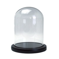 bol sticla tip cupola suport plastic pentru decoratiuni fara floare 15x12cm imagen 52_0_
0
