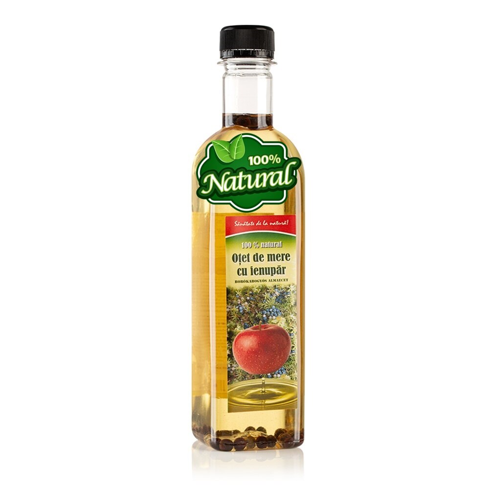 Otet de mere cu ienupar - Vitaplant, 500 ml , 100% natural