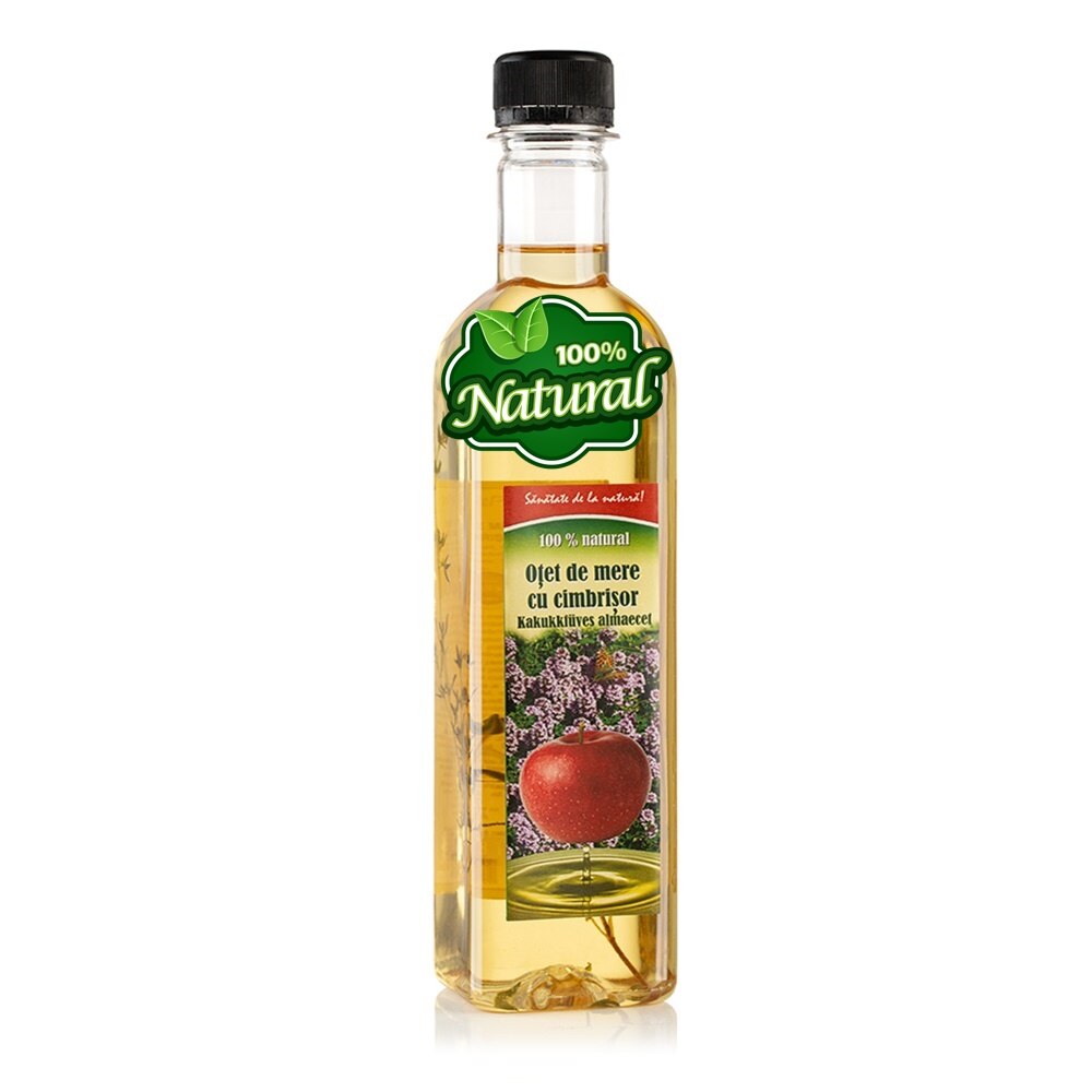Otet de mere cu cimbrisor - Vitaplant, 500 ml , 100% natural