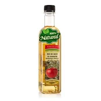 Otet de mere cu rosmarin - Vitaplant, 500 ml , 100% natural Otet de mere cu rosmarin - Vitaplant, 500 ml , 100% natural