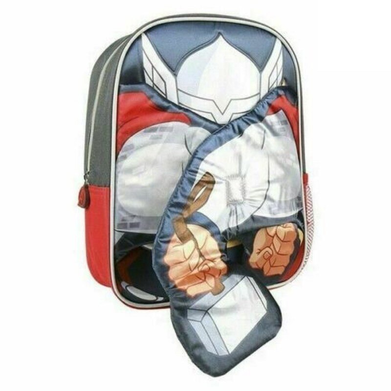 Ghiozdan pentru gradinita, Avengers, Thor 3D, 31 cm