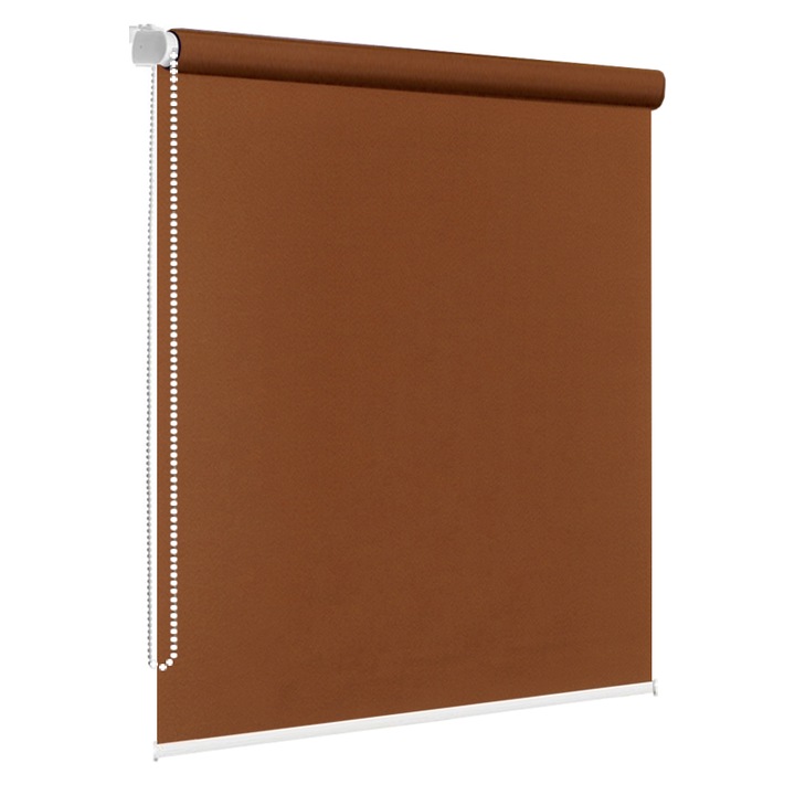 Jaluzea tip rulou textil, Plaine824, dimensiune panza 41x160 cm, dimensiune finala 45x160 cm, accesorii albe.