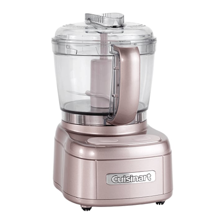 Mini tocator Cuisinart ECH4PE, 250W, fara PFOA, 0.9L, 2 functii, sistem automat de blocare, baza anti-alunecare, Roz