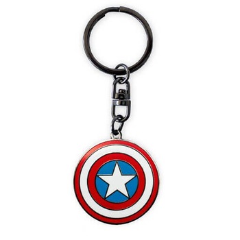 Breloc Captain America Marvel ABYstyle, Metal, Diametru 3.6 cm Breloc Captain America Marvel ABYstyle, Metal, Diametru 3.6 cm