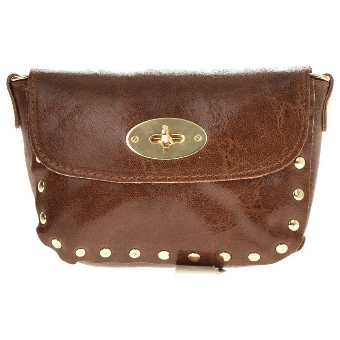 Geanta de umar din piele naturala Promesse PR6174, Cognac