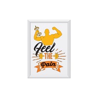 tablou feel the pain stickermania rama mdf 30x20cm sticla plexiglas securizata imagen 15_0_
0