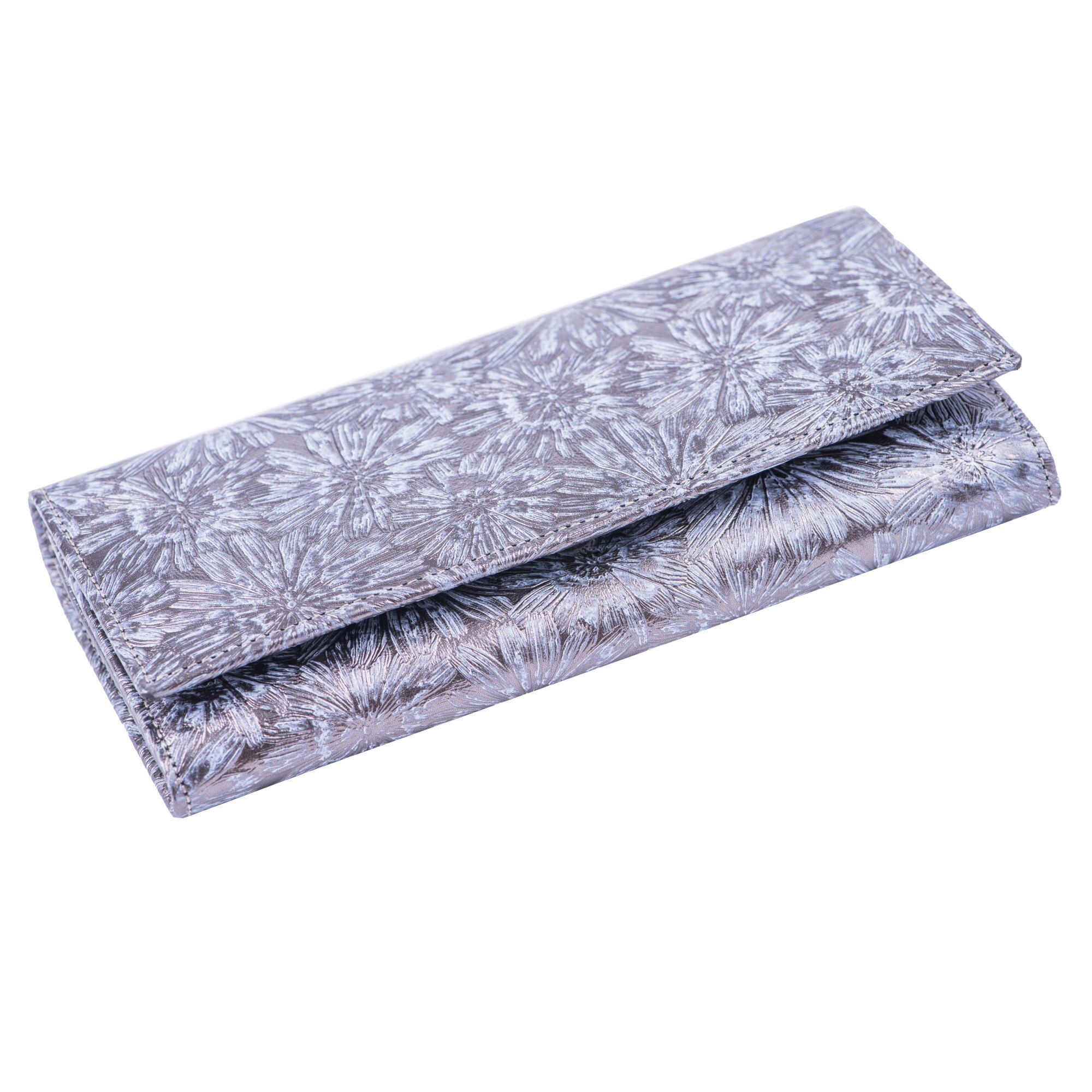 Portofel dama piele,Toro Nero, Snow flower