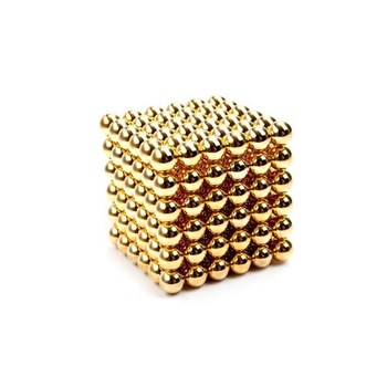 Bile Magnetice AntiStres Neocube, auriu gold, 5 mm, 216 piese MagCub®