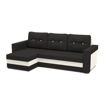 Coltar extensibil, reversibil Bony B&W, 230 x 140 x 80 cm Coltar extensibil, reversibil Bony B&W, 230 x 140 x 80 cm
