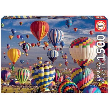 Puzzle Educa, Hot Air Balloons, 1500 piese Puzzle Educa, Hot Air Balloons, 1500 piese